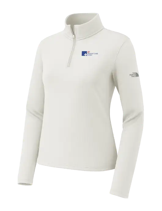 The North Face Womens Aim 1/4-Zip Ivory Fleece w/My Urgent Care Logo