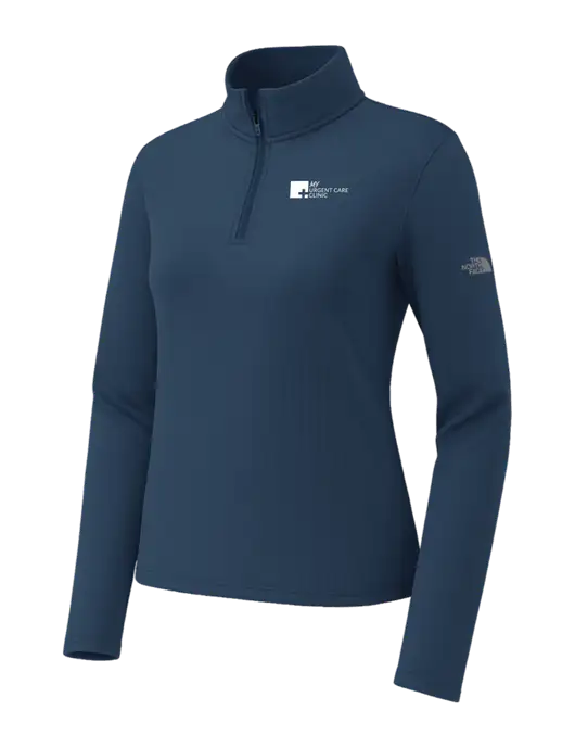 The North Face Womens Aim 1/4-Zip Dark Navy Fleece w/My Urgent Care Logo