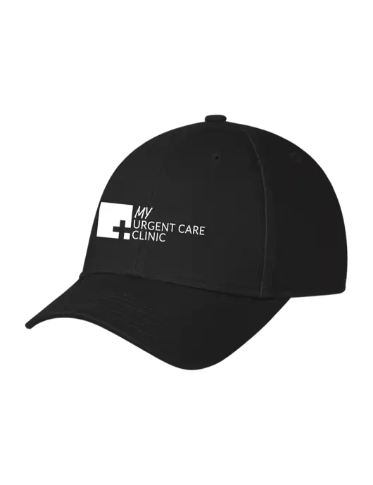 Black Structured Cap Hook & Loop w/My Urgent Care Logo