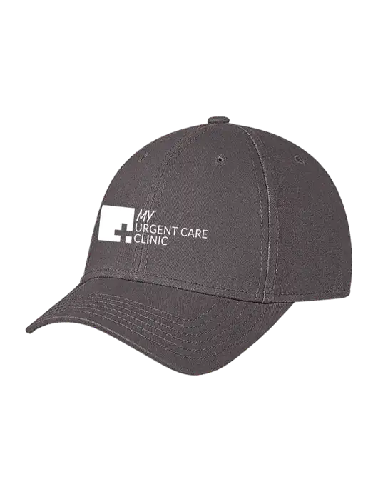 Medium Dark Grey Structured Soft Snap Closure Hook & Loop Cap w/My Urgent Care Logo
