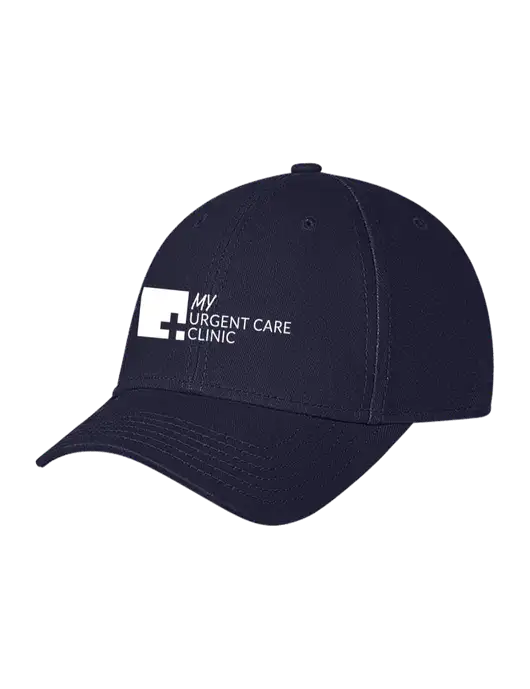 Navy Structured Soft Snap Closure Hook & Loop Cap w/My Urgent Care Logo