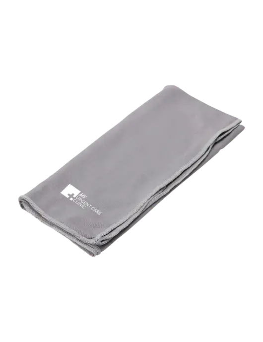 Eclipse Grey Copper Infused Cooling Towel w/My Urgent Care Logo