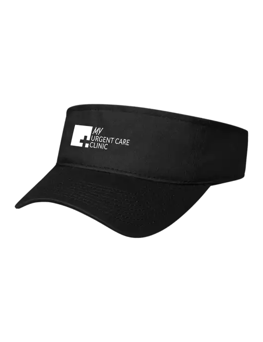 Black Cap Visor w/My Urgent Care Logo