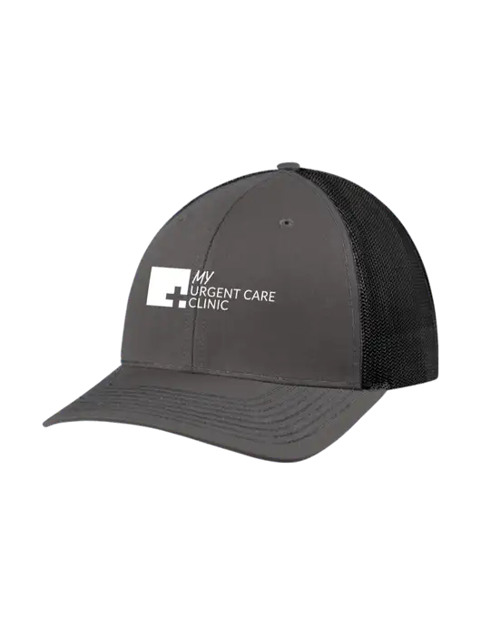 Richardson Adjustable Snapback Original 112 Trucker Cap Dark Grey w/Black Mesh w/My Urgent Care Logo
