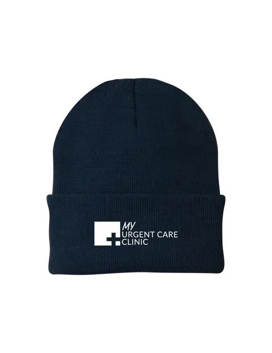 Navy Knit Cap w/My Urgent Care Logo