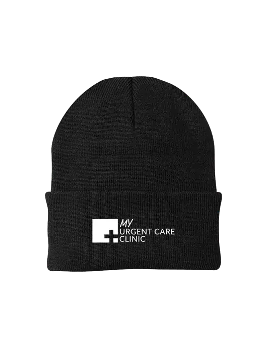 Black Knit Cap w/My Urgent Care Logo