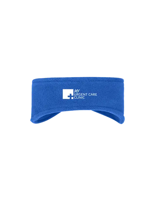 Royal Stretch Fleece Headband w/My Urgent Care Logo