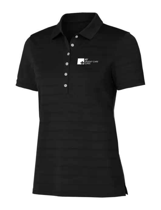 Callaway Womens Black Ventilated Polo w/My Urgent Care Logo
