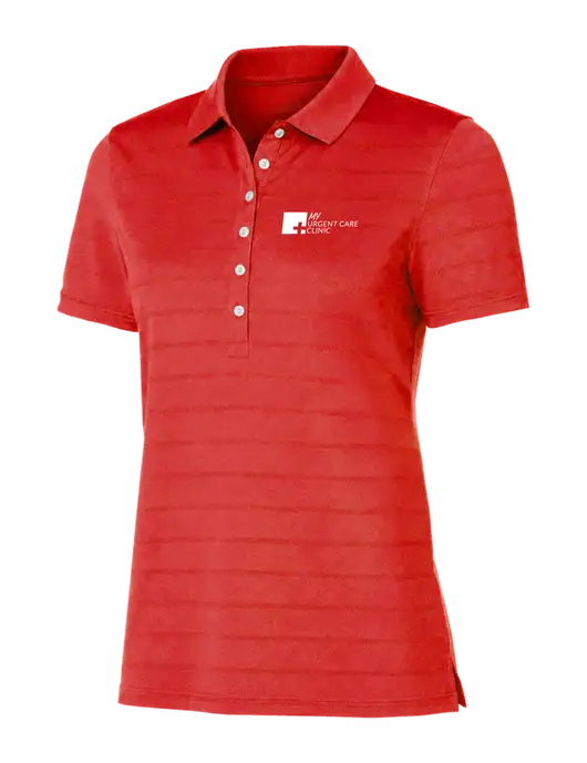 Callaway Womens Red Ventilated Polo w/My Urgent Care Logo