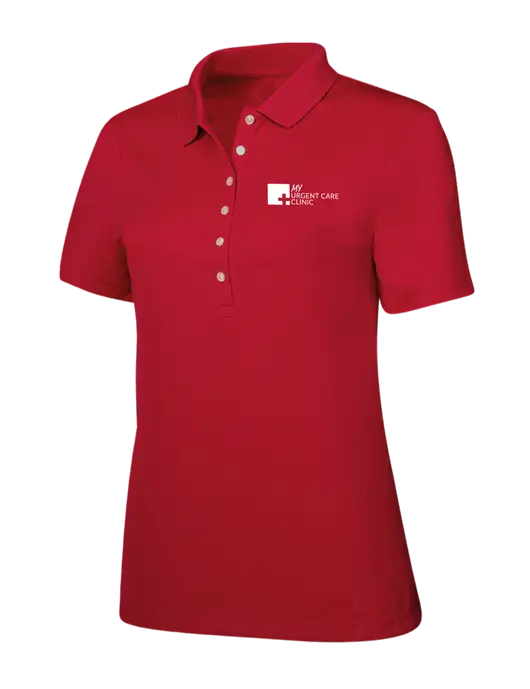 Callaway Womens Ottoman Red Polo w/My Urgent Care Logo