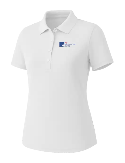 Callaway Womens Core Bright White Performance Polo w/My Urgent Care Logo