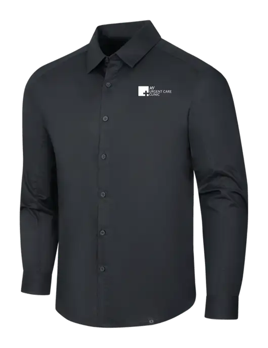 OGIO Black Commuter Woven Shirt w/My Urgent Care Logo