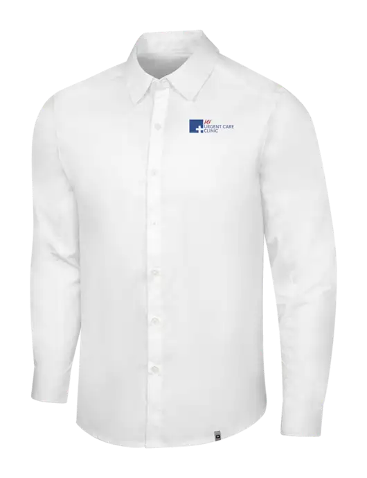 OGIO White Commuter Woven Shirt w/My Urgent Care Logo