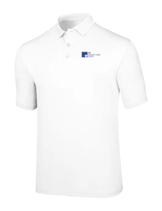 Callaway Opti-Dri White Chev Polo w/My Urgent Care Logo