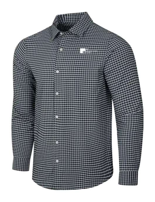Dark Grey/White City Stretch Shirt w/My Urgent Care Logo