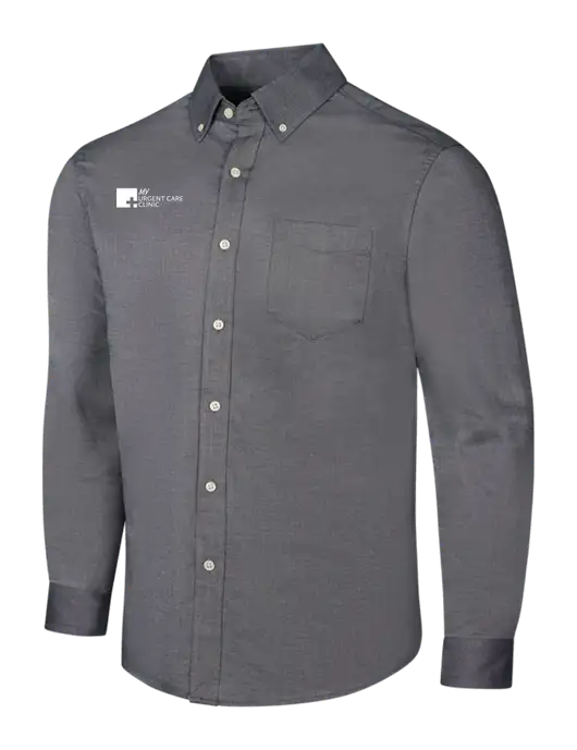 Dark Grey SuperPro Oxford Shirt w/My Urgent Care Logo