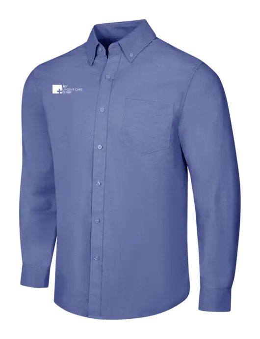 Navy SuperPro Oxford Shirt w/My Urgent Care Logo