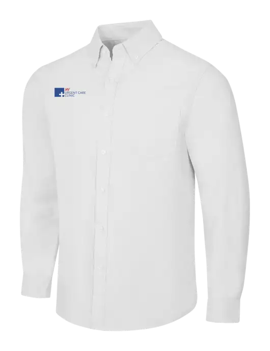 White SuperPro Oxford Shirt w/My Urgent Care Logo