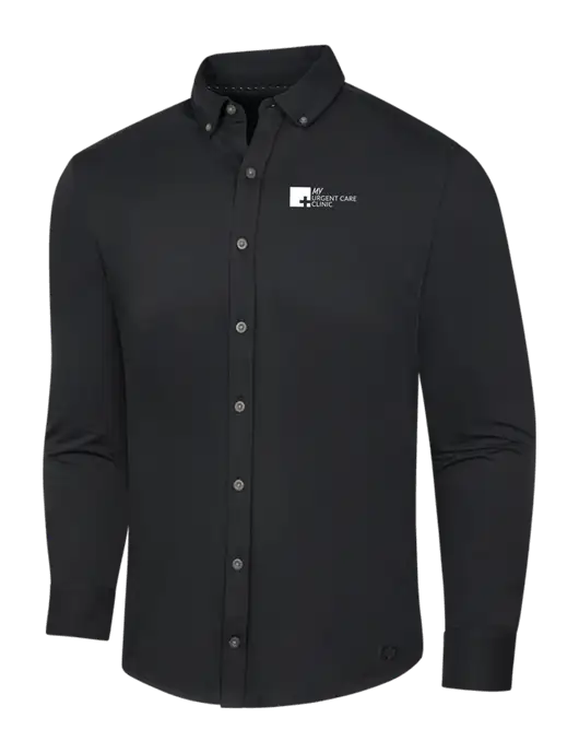 OGIO Blacktop Modern Code Stretch Button-Up Shirt w/My Urgent Care Logo