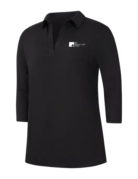 Womens Black Luxe Knit Tunic w/My Urgent Care Logo
