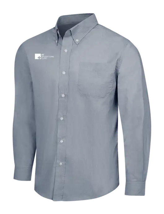 Navy Frost Crosshatch Easy Care Shirt w/My Urgent Care Logo