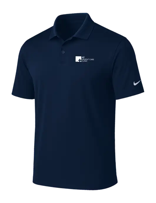 NIKE Navy Victory Solid Polo w/My Urgent Care Logo