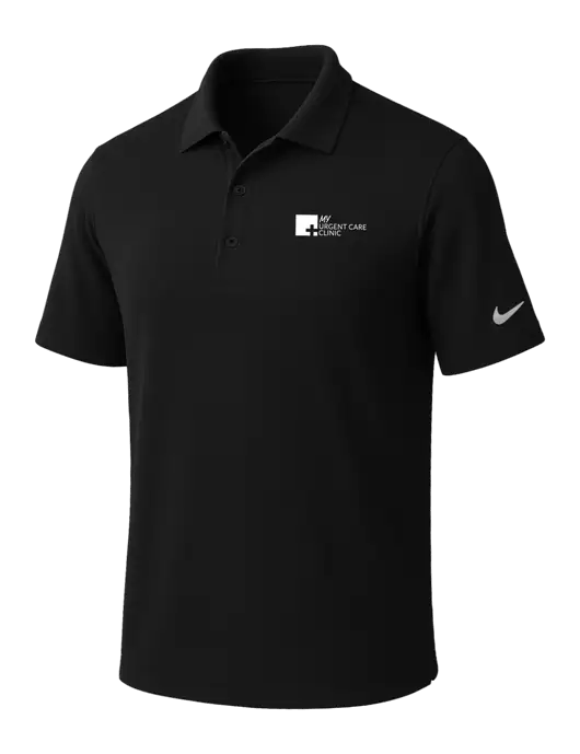NIKE Black Dri-Fit Micro Pique Polo w/My Urgent Care Logo