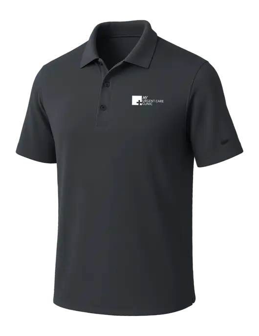 NIKE Dark Grey Dri-Fit Micro Pique Polo w/My Urgent Care Logo