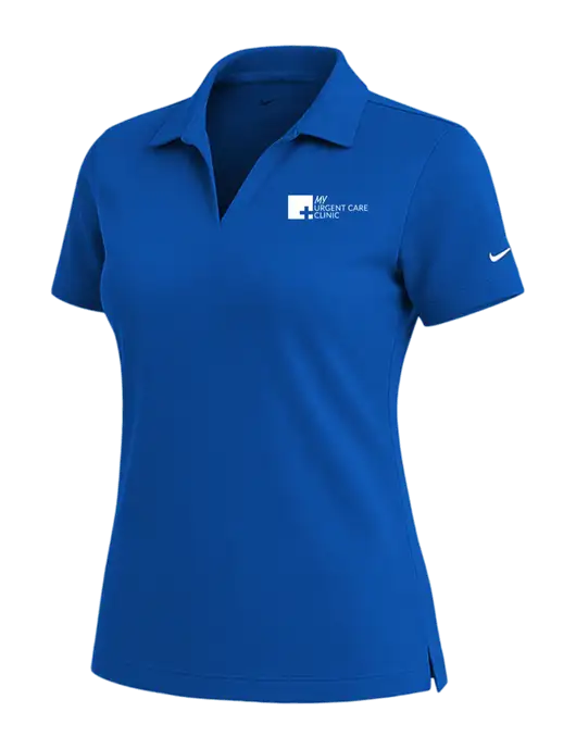 NIKE Royal Womens Dri-Fit Micro Pique Polo w/My Urgent Care Logo