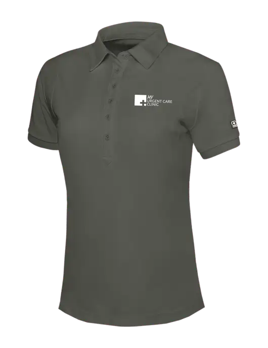 OGIO Womens Medium Grey Jewel Polo w/My Urgent Care Logo