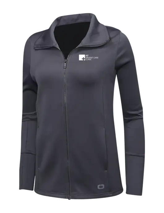 OGIO Dark Grey Womens Endurance Modern Performance Full-Zip w/My Urgent Care Logo