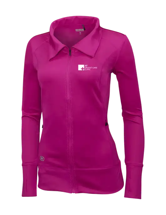 OGIO Dark Fuchsia Womens Endurance Fulcrum Full-Zip w/My Urgent Care Logo