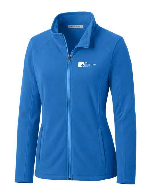 Light Royal Womens Microfleece Jacket w/My Urgent Care Logo