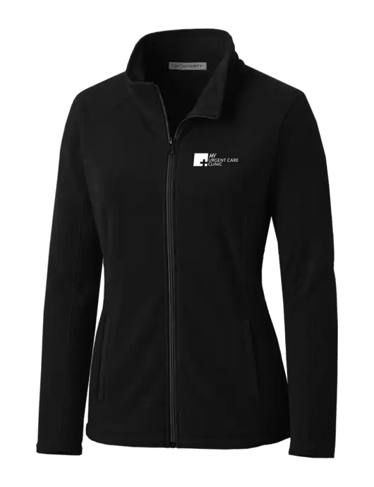 Black Womens Microfleece Jacket w/My Urgent Care Logo