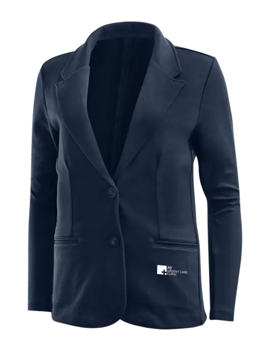 Deep Navy Womens Knit Blazer w/My Urgent Care Logo