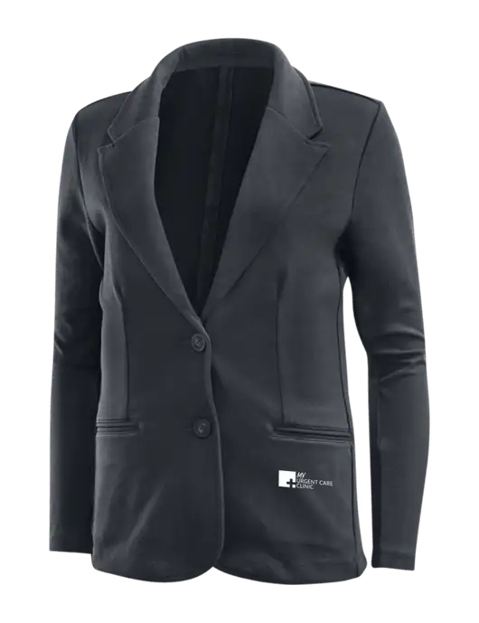 Charcoal Grey Womens Knit Blazer w/My Urgent Care Logo