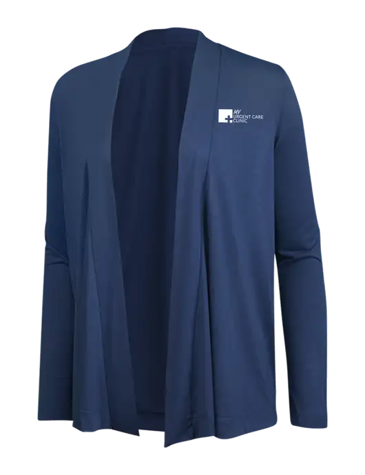 Dusty  Blue Womens Concept Cardigan w/My Urgent Care Logo