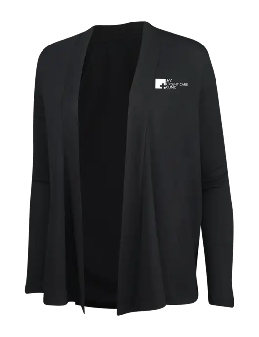 Black Womens Concept Cardigan w/My Urgent Care Logo