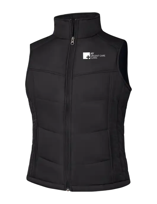 Womens Black/Black Vest w/My Urgent Care Logo