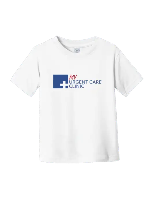 Rabbit Skins White Toddler Fine Jersey Tee w/My Urgent Care Logo