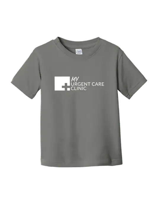 Rabbit Skins Charcoal Toddler Fine Jersey Tee w/My Urgent Care Logo