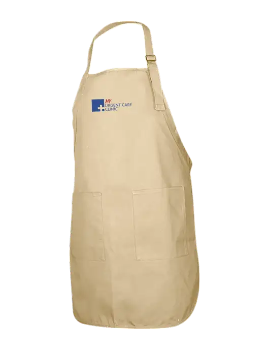 Full-Length Stone Apron With Pockets w/My Urgent Care Logo