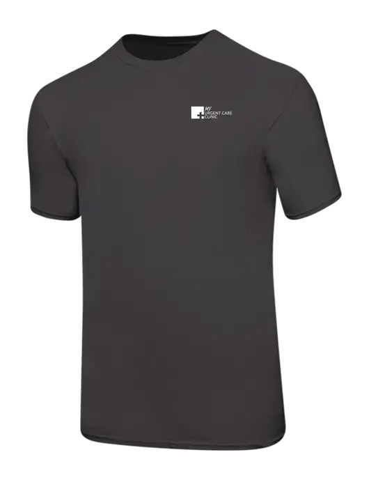 Ring Spun Charcoal 4.5 oz T-Shirt w/My Urgent Care Logo