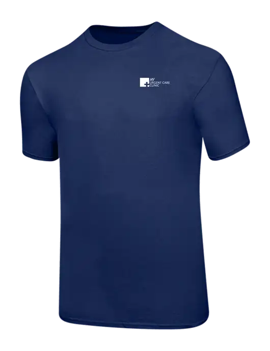 Ring Spun Navy 4.5 oz T-Shirt w/My Urgent Care Logo