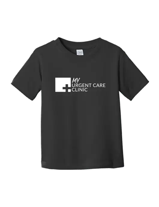 Rabbit Skins Black Toddler Fine Jersey Tee w/My Urgent Care Logo