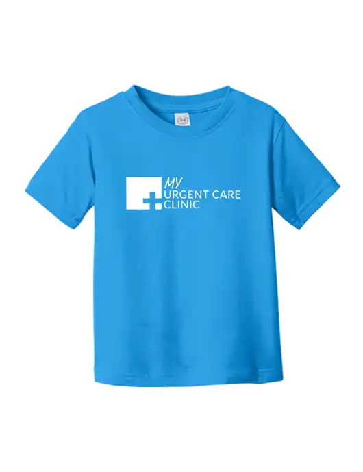 Rabbit Skins Cobalt Toddler Fine Jersey Tee w/My Urgent Care Logo