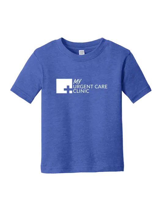 Rabbit Skins Vintage Royal Toddler Fine Jersey Tee w/My Urgent Care Logo