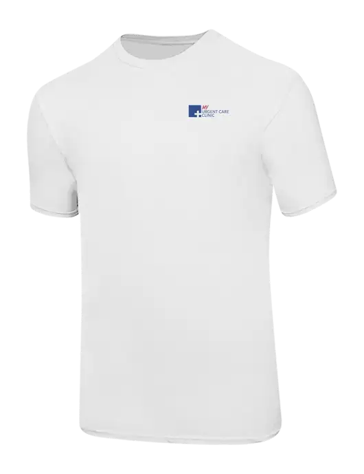Ring Spun White 4.5 oz T-Shirt w/My Urgent Care Logo