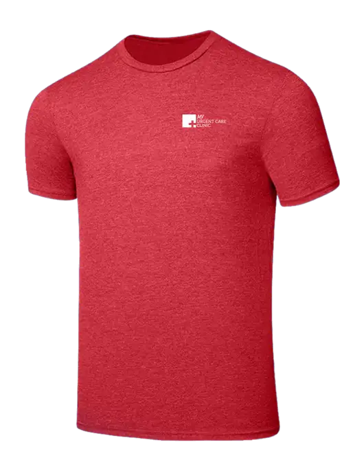 Seriously Soft Heathered Red T-Shirt w/My Urgent Care Logo