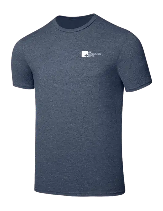 Seriously Soft Heathered Navy T-Shirt w/My Urgent Care Logo